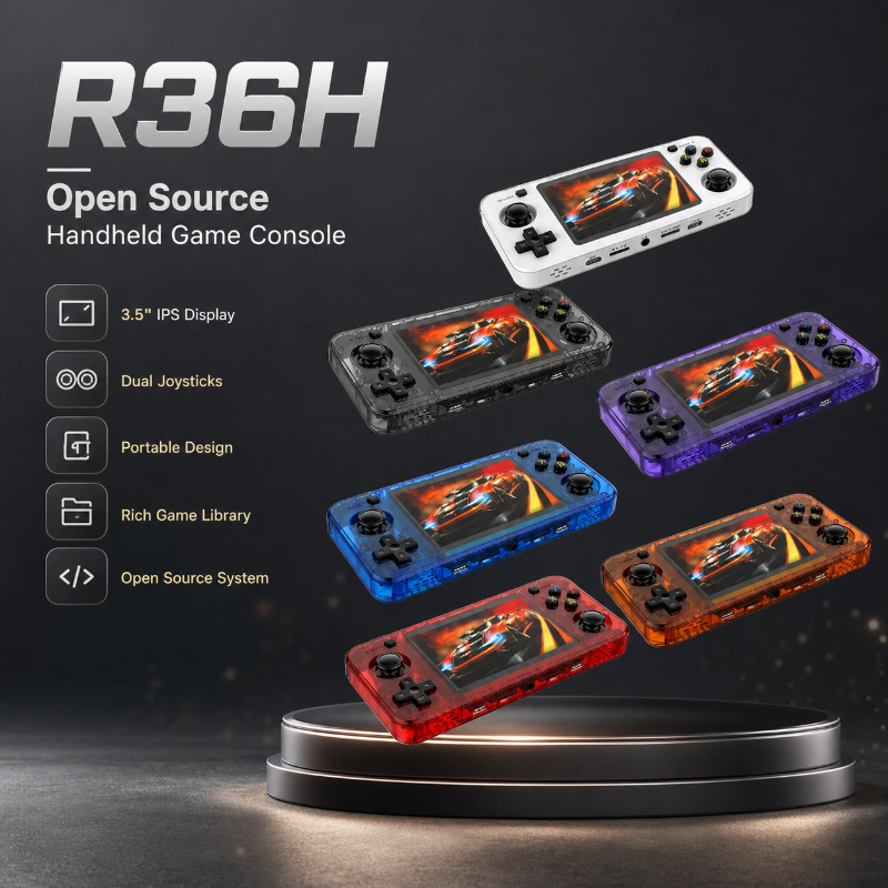 Gaming Console R36H - Consoles de jogos portáteis R36h, tela