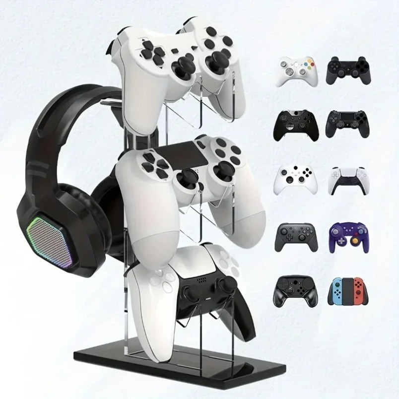 Gaming Console Organizer - Suporte para Gamepad de 3 Níveis,