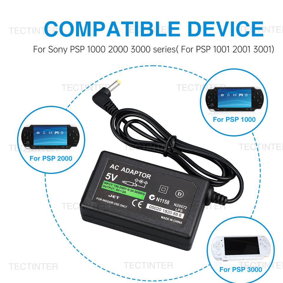 Gaming Console Sony - Adaptador AC para Acessórios de Console