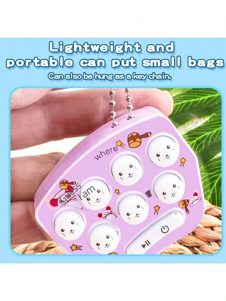 Gaming Console Keychain - Mini Console de Jogo Portátil Whac-A-Mole,