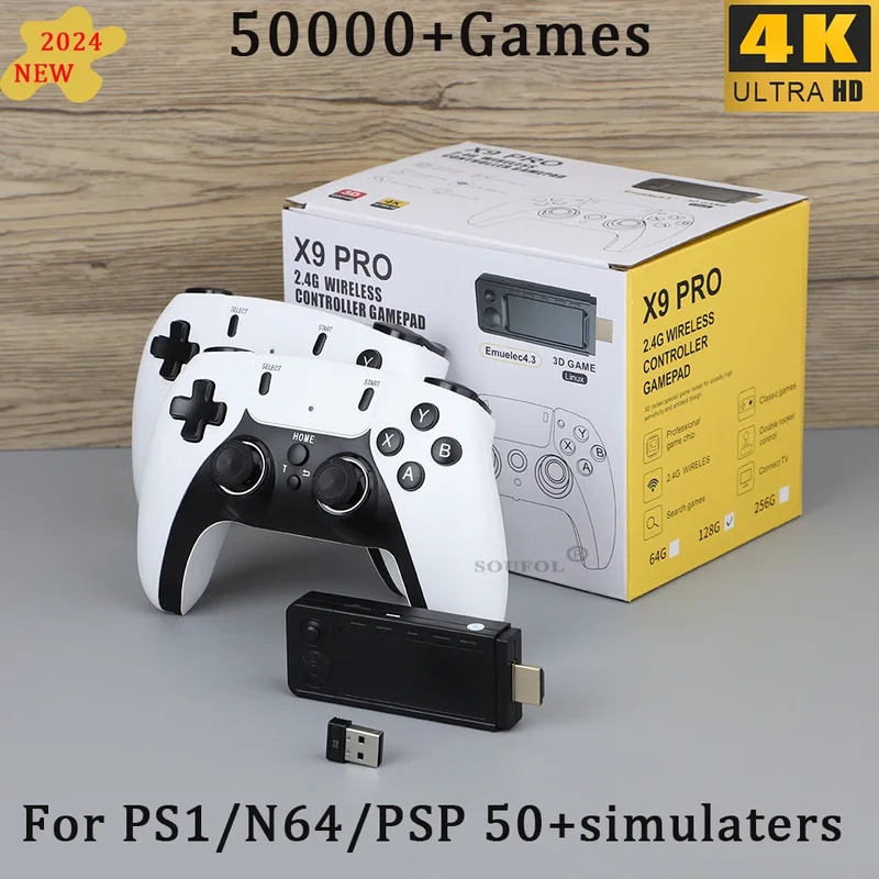 Gaming Console Stick - Novo x9 pro retro 4k 3d