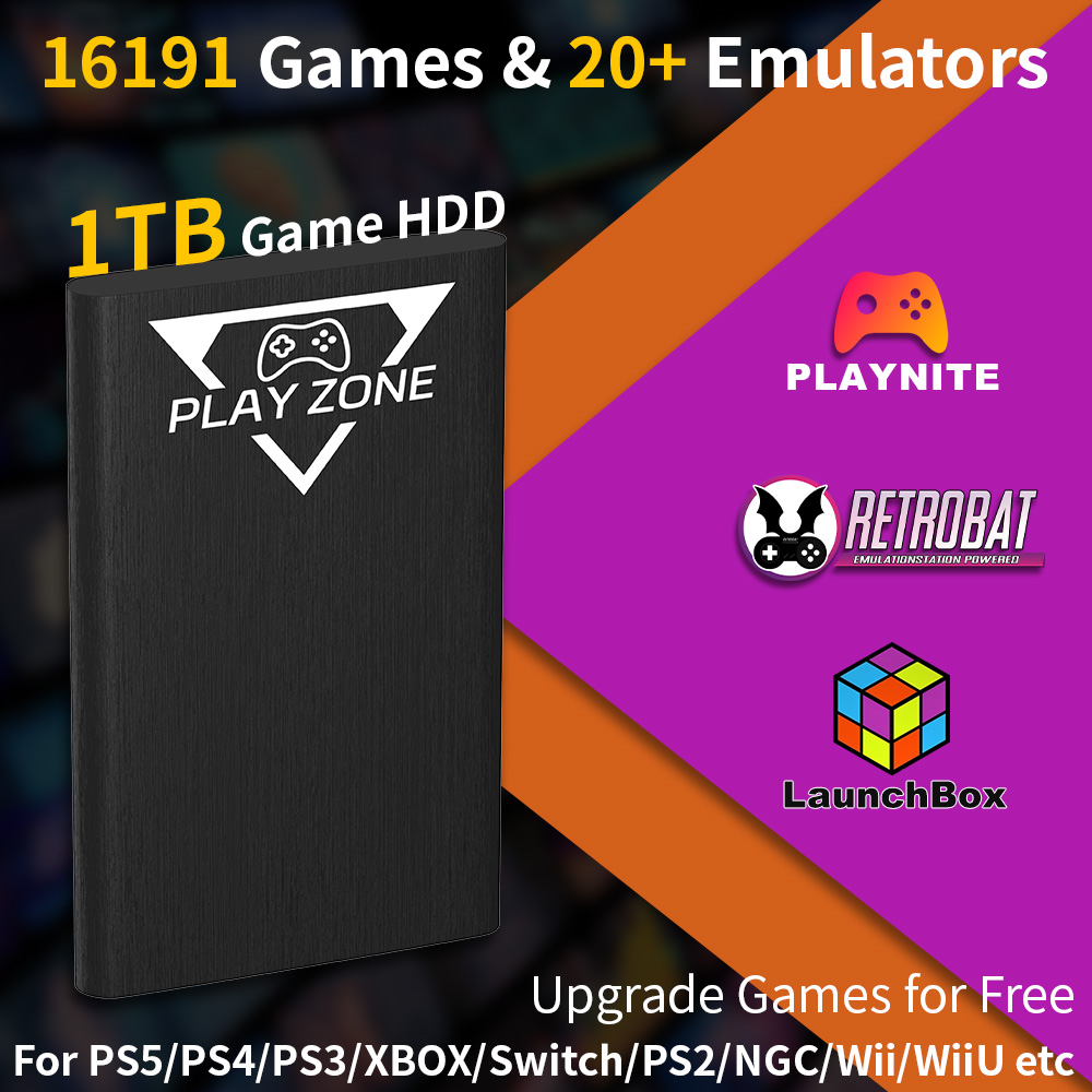 Gaming Console Game Zone - Play Zone 1TB HDD Portátil para