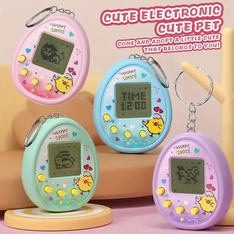 Gaming Console Keychain - Console de Jogo Portátil de Bichinhos