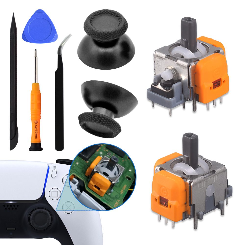 Sony Controller Dualsense - Joysticks substituição efeito hall 3d joystick