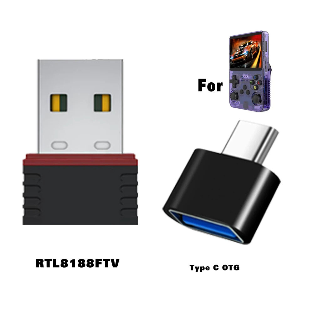 R36S (WiFi) RTL8188FTV USB Don - Gaming Console R36H avaliação e preço