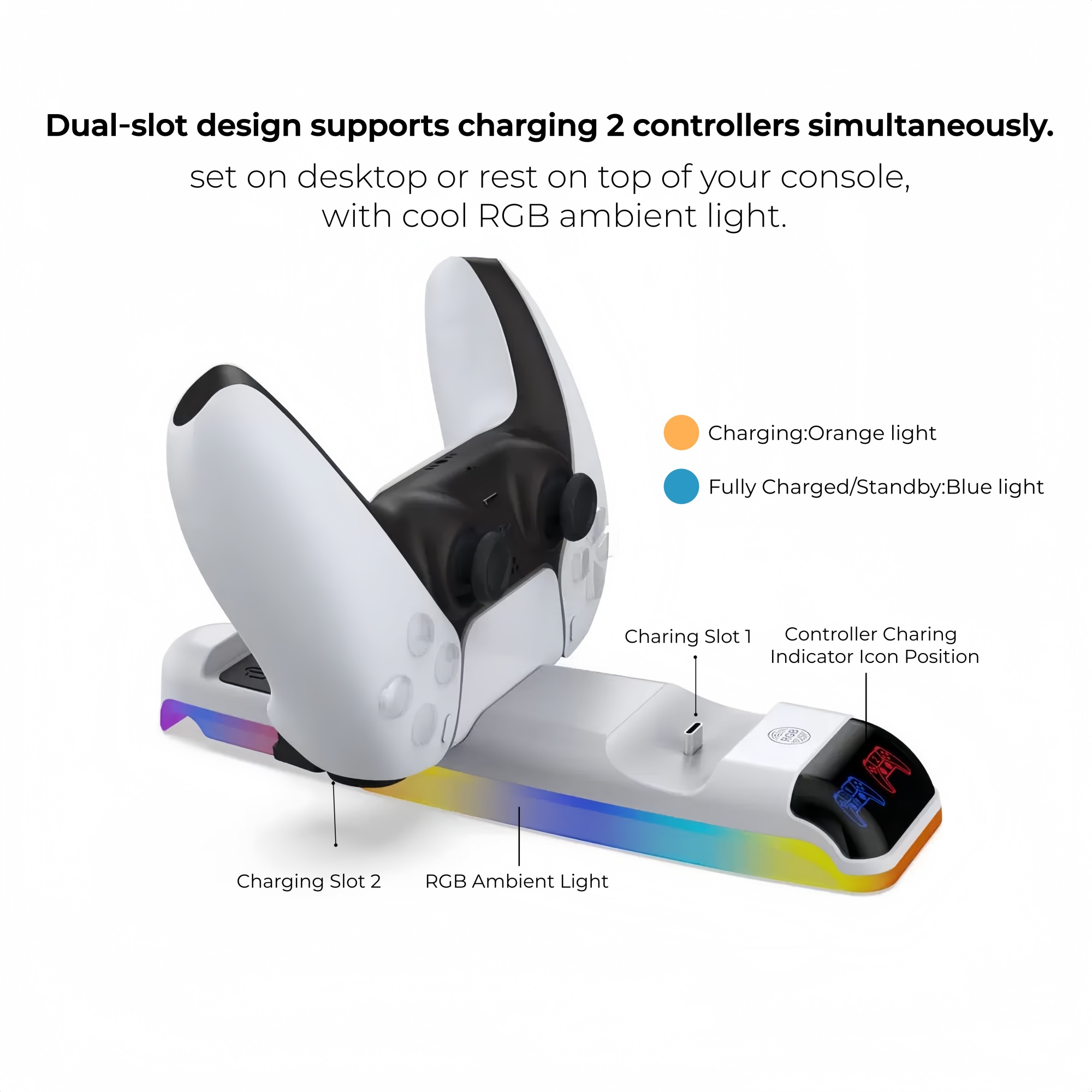 Dock de carregamento com luz R - Sony Controller Dualsense avaliação e preço