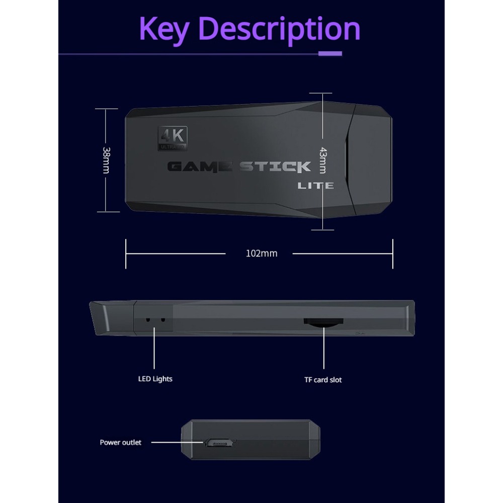 Console de Jogos Retro Portáti - Gaming Console Stick avaliação e preço