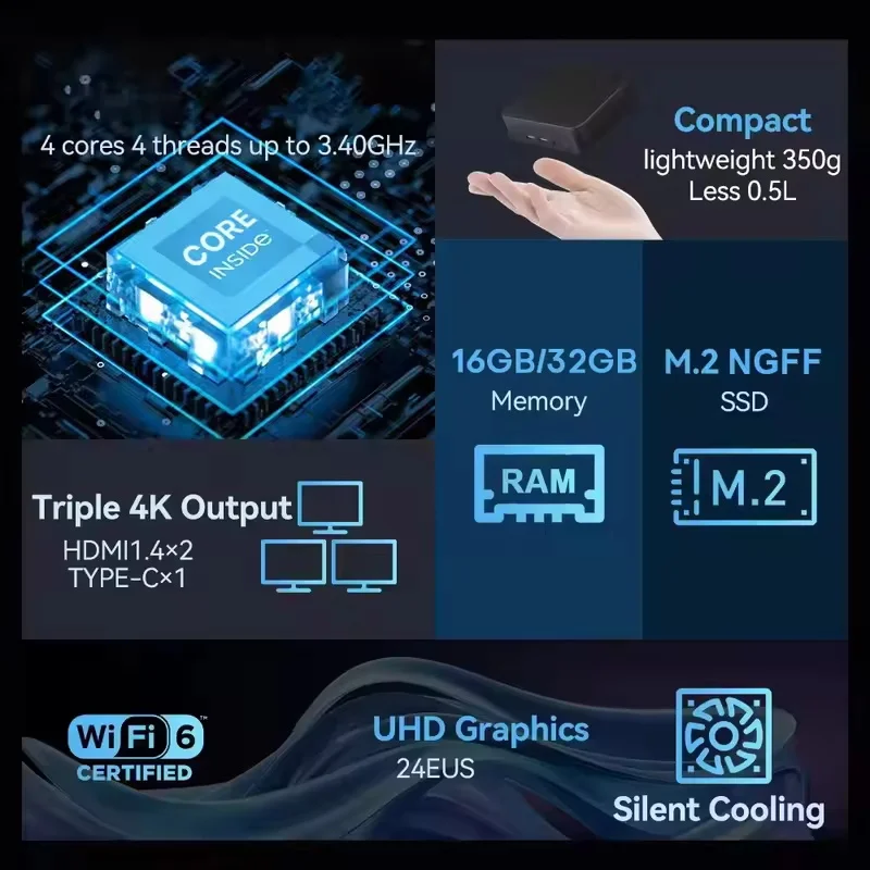 2026 Vital Core N150 MINI PC W - Gaming Console Com avaliação e preço