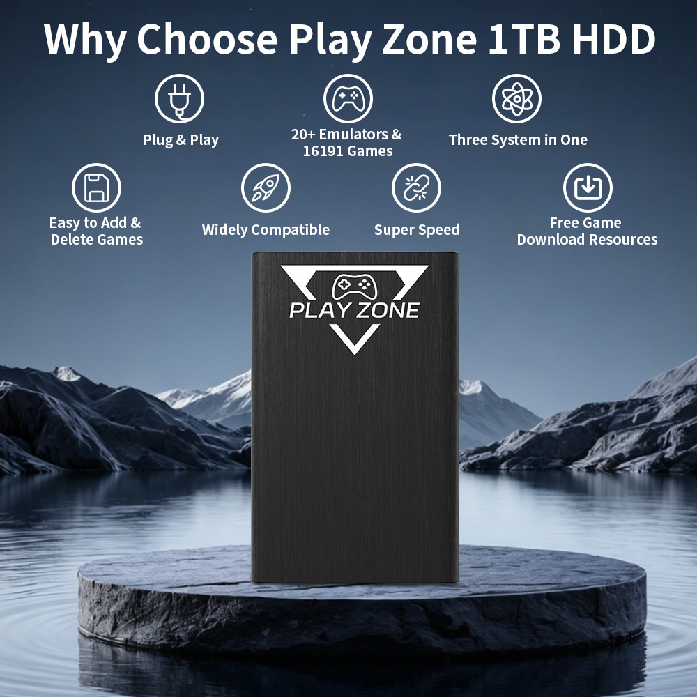 Play Zone 1TB HDD Portátil par - Gaming Console Game Zone avaliação e preço