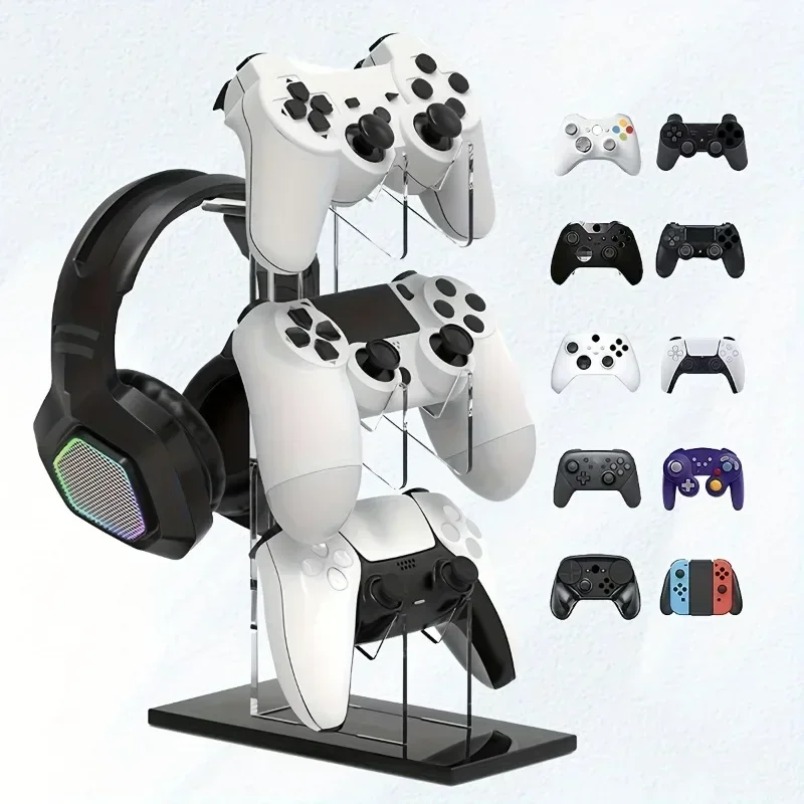 Suporte para Controle com 3 Ní - Gaming Console Organizer avaliação e preço