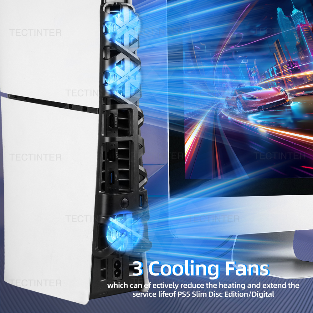 Para PS5 Slim ventilador de re - Gaming Console Usb avaliação e preço