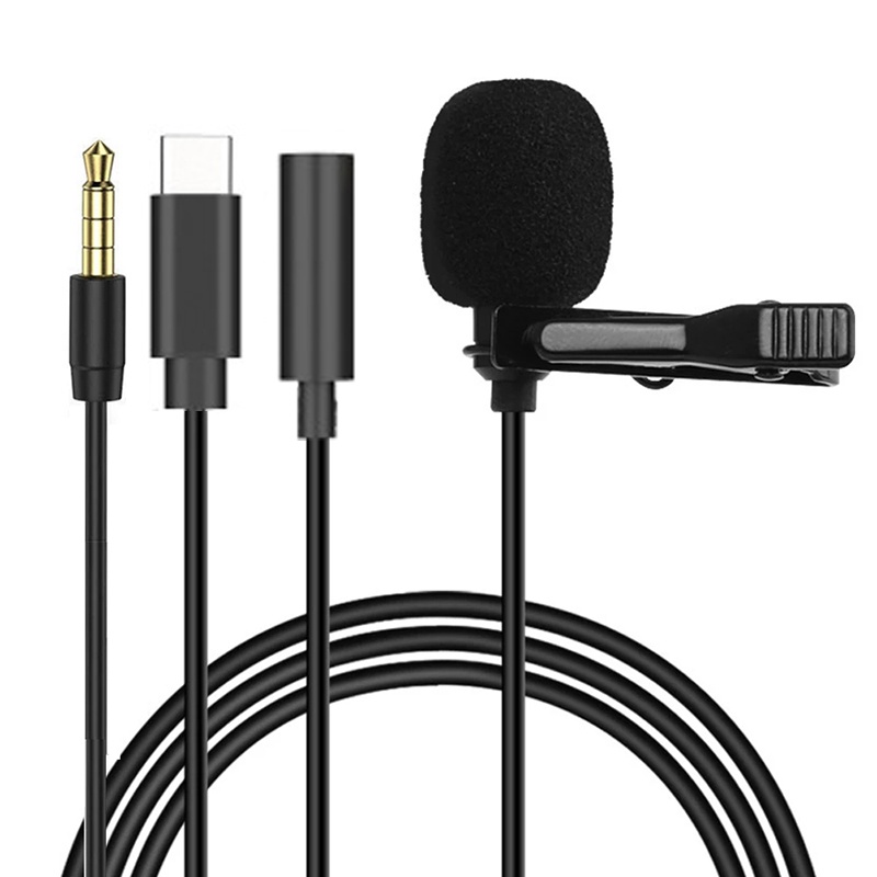 1.5m mini microfone de lapela  - Pc Gaming Handheld Console avaliação e preço